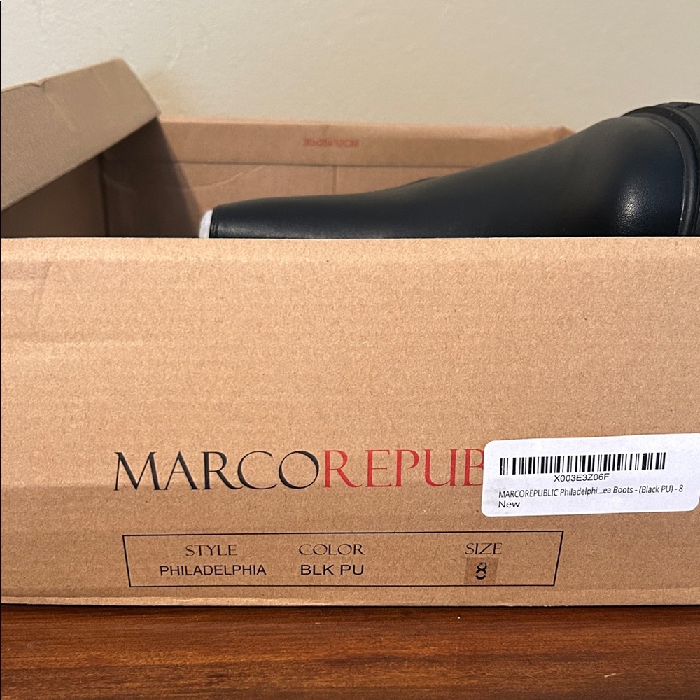Marco Republic Black Ankle Boots for Women - Picture 8 of 9